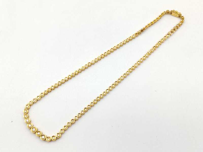 ダイヤモンド買取 テニスネックレス K18